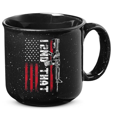 I 2nd That Second Amendment Pro Gun American Flag Patriotic 15oz Campfire Ceramic Mug