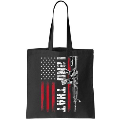I 2nd That Second Amendment Pro Gun American Flag Patriotic Bag