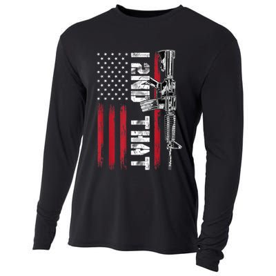 I 2nd That Second Amendment Pro Gun American Flag Patriotic Cooling Performance Long Sleeve Crew