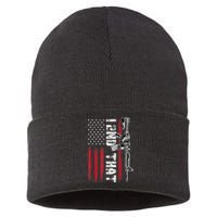 I 2nd That Second Amendment Pro Gun American Flag Patriotic Sustainable Knit Beanie