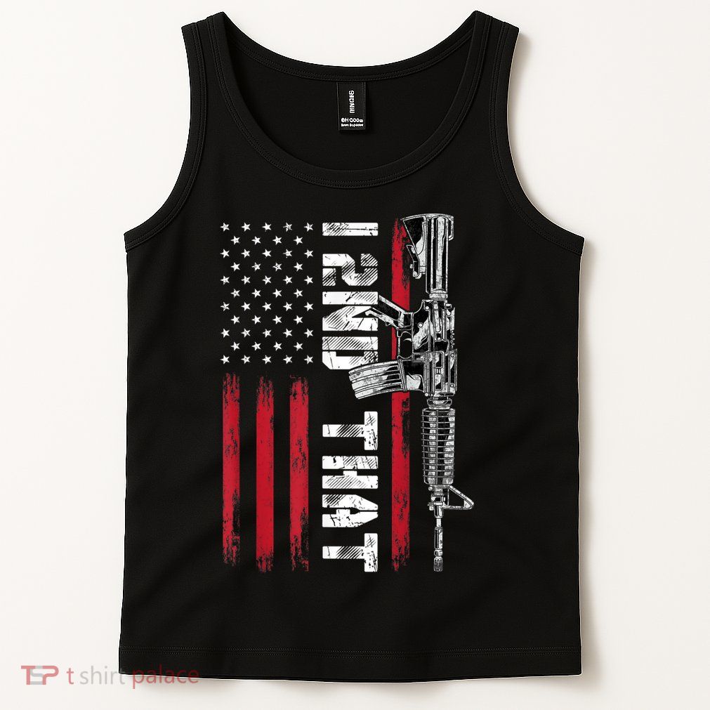 I 2nd That Second Amendment Pro Gun American Flag Patriotic Tank Top