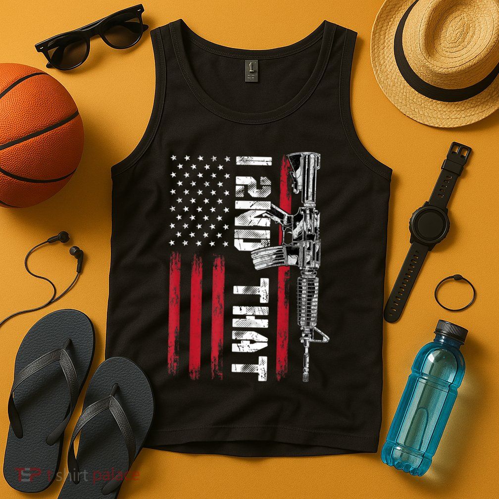 I 2nd That Second Amendment Pro Gun American Flag Patriotic Tank Top