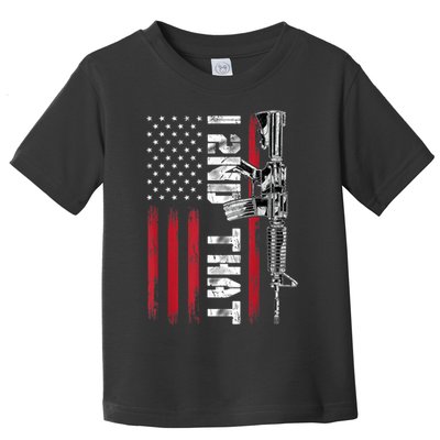 I 2nd That Second Amendment Pro Gun American Flag Patriotic Toddler T-Shirt