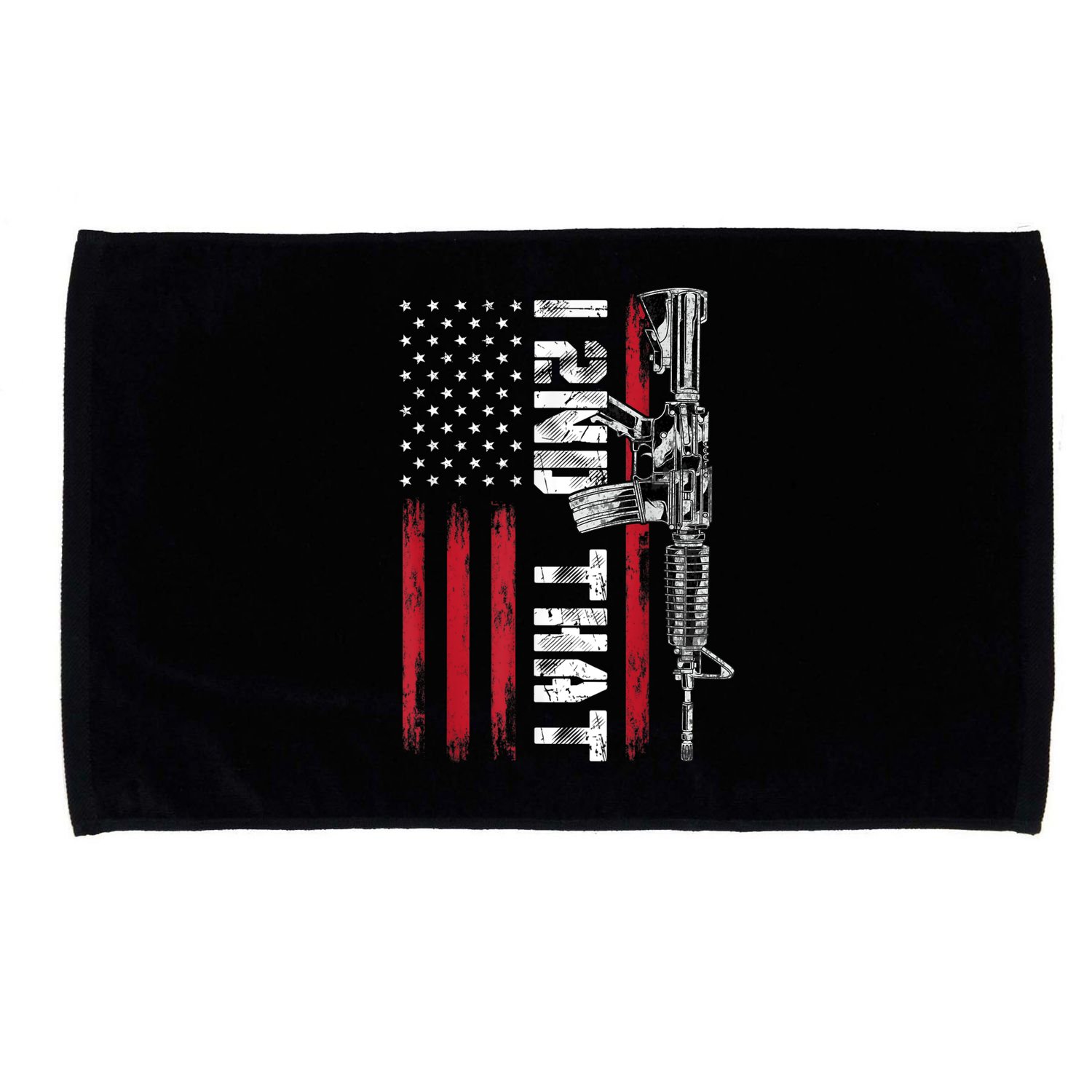 I 2nd That Second Amendment Pro Gun American Flag Patriotic Microfiber Hand Towel