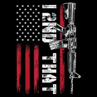 I 2nd That Second Amendment Pro Gun American Flag Patriotic Women's V-Neck T-Shirt