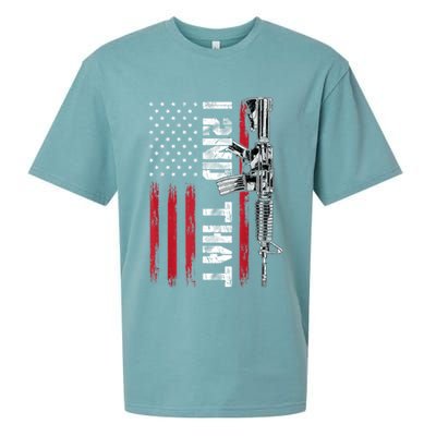 I 2nd That Second Amendment Pro Gun American Flag Patriotic Sueded Cloud Jersey T-Shirt