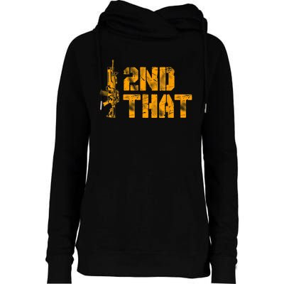 I 2nd That Second Amendment Pro Gun American Patriotic Womens Funnel Neck Pullover Hood