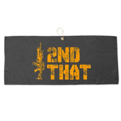 I 2nd That Second Amendment Pro Gun American Patriotic Large Microfiber Waffle Golf Towel