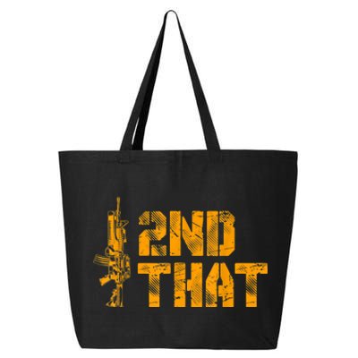 I 2nd That Second Amendment Pro Gun American Patriotic 25L Jumbo Tote