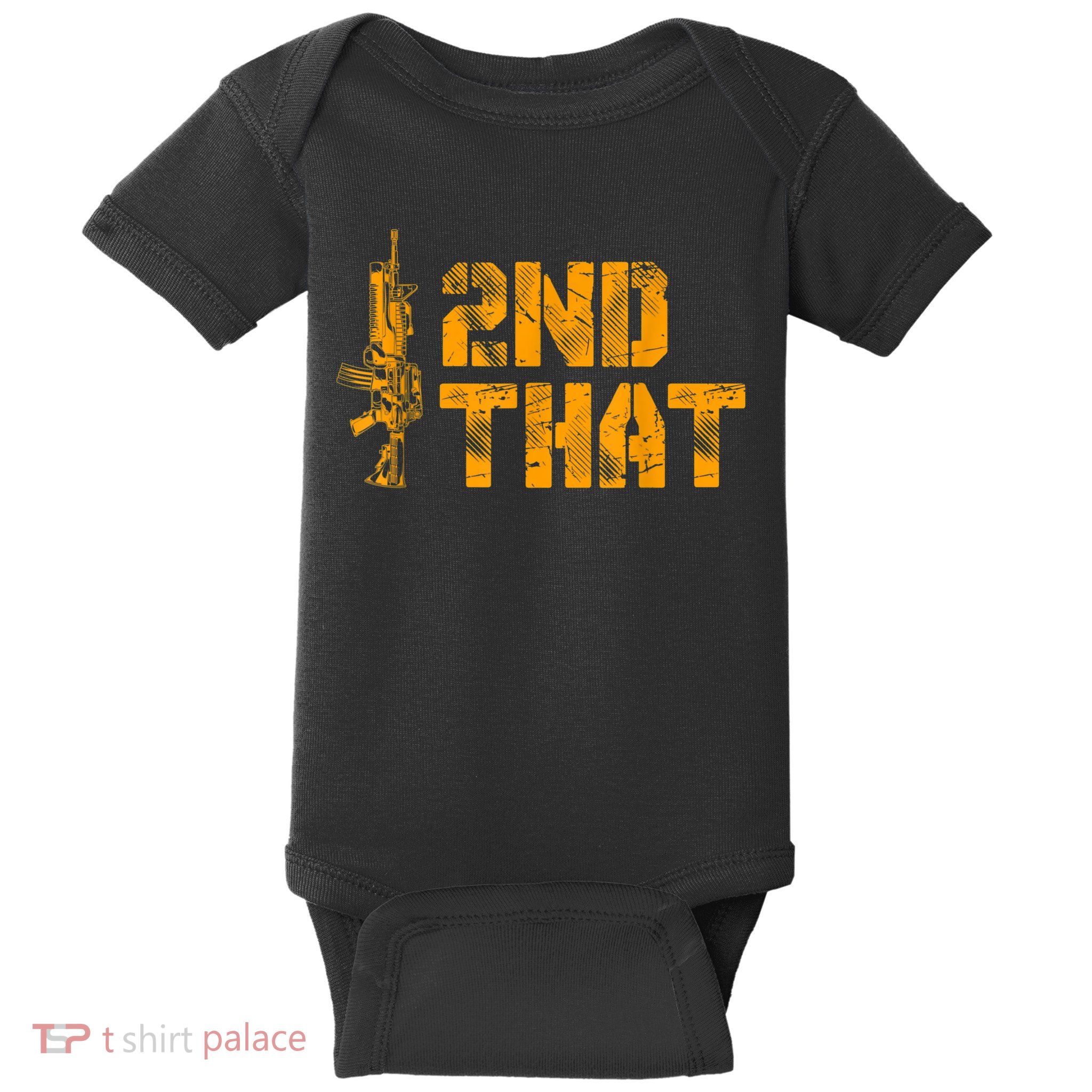 I 2nd That Second Amendment Pro Gun American Patriotic Baby Bodysuit