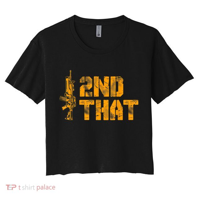 I 2nd That Second Amendment Pro Gun American Patriotic Crop Top