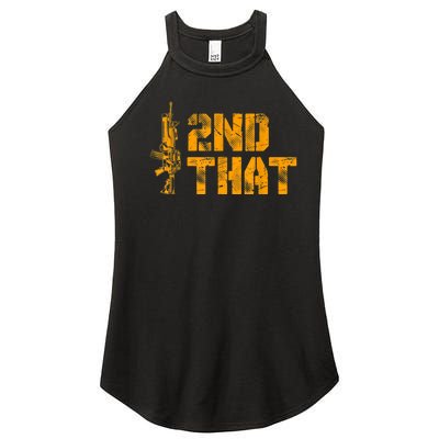 I 2nd That Second Amendment Pro Gun American Patriotic Women's Perfect Tri Rocker Tank