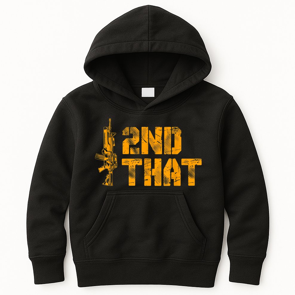 I 2nd That Second Amendment Pro Gun American Patriotic Kids Hoodie