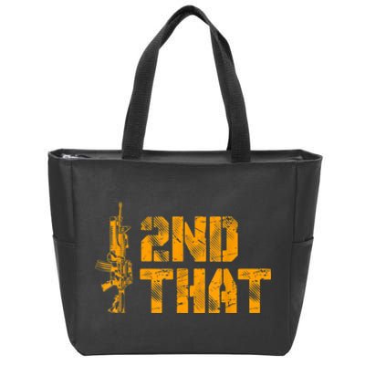 I 2nd That Second Amendment Pro Gun American Patriotic Zip Tote Bag