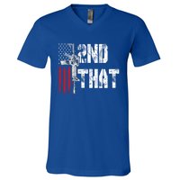 I 2nd That Second Adt Gun Rights Ar15 Owner Patriotic Gift V-Neck T-Shirt