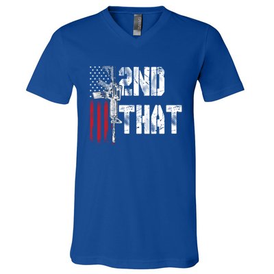 I 2nd That Second Adt Gun Rights Ar15 Owner Patriotic Gift V-Neck T-Shirt