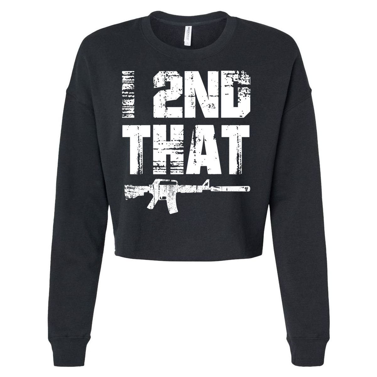 I 2nd That Pro Gun American Patriotic Second Adt Meaningful Gift Cropped Pullover Crew