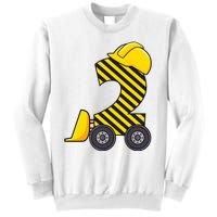 Im 2 Year Old Gift Excavator Construction 2nd Birthday Boy Sweatshirt