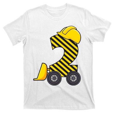 Im 2 Year Old Gift Excavator Construction 2nd Birthday Boy T-Shirt