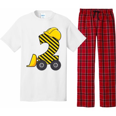 Im 2 Year Old Gift Excavator Construction 2nd Birthday Boy Pajama Set