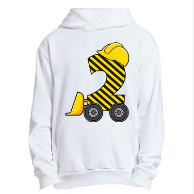 Im 2 Year Old Gift Excavator Construction 2nd Birthday Boy Urban Pullover Hoodie