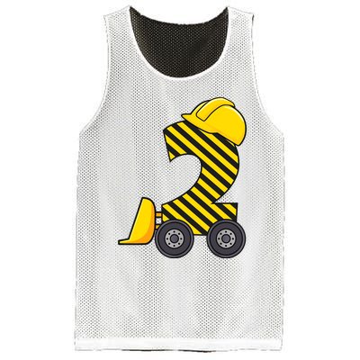 Im 2 Year Old Gift Excavator Construction 2nd Birthday Boy Mesh Reversible Basketball Jersey Tank