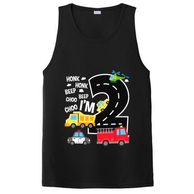 IM 2 Year Old Transportation Birthday 2nd Boy Girl PosiCharge Competitor Tank