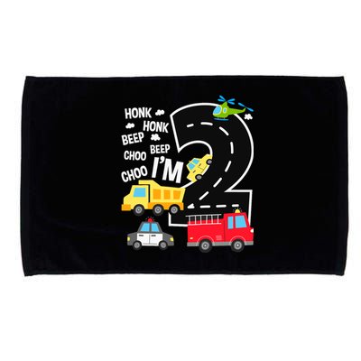 IM 2 Year Old Transportation Birthday 2nd Boy Girl Microfiber Hand Towel