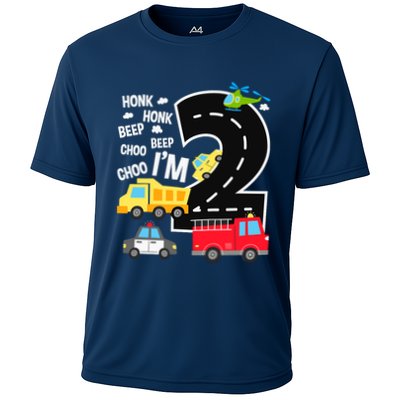IM 2 Year Old Transportation Birthday 2nd Boy Girl Performance Shirt