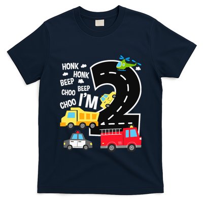 IM 2 Year Old Transportation Birthday 2nd Boy Girl T-Shirt