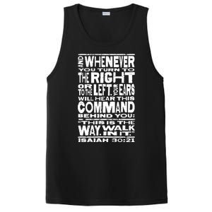 Isaiah 30:21 Bible Verse Quote PosiCharge Competitor Tank