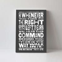 Isaiah 30:21 Bible Verse Quote Canvas