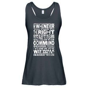 Isaiah 30:21 Bible Verse Quote Ladies Essential Flowy Tank