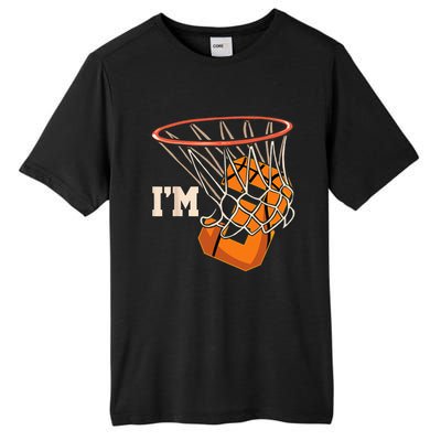 Im 3 Basketball Theme Birthday Party Celebration 3rd Tall Fusion ChromaSoft Performance T-Shirt