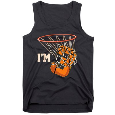 Im 3 Basketball Theme Birthday Party Celebration 3rd Tank Top