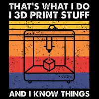 I 3d Print Stuff And I Know Things Funny 3d Printer Owner Metallic Star Ornament
