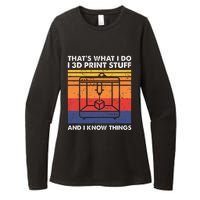 I 3d Print Stuff And I Know Things Funny 3d Printer Owner Womens CVC Long Sleeve Shirt