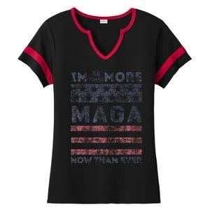 IM 34 Times More Maga Now Than Ever Ladies Halftime Notch Neck Tee