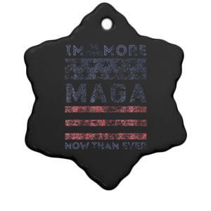 IM 34 Times More Maga Now Than Ever Ceramic Star Ornament