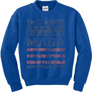 IM 34 Times More Maga Now Than Ever Kids Sweatshirt