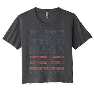 IM 34 Times More Maga Now Than Ever Women's Crop Top Tee