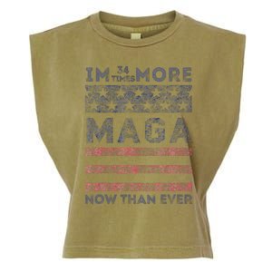 IM 34 Times More Maga Now Than Ever Garment-Dyed Women's Muscle Tee