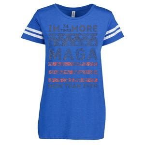 IM 34 Times More Maga Now Than Ever Enza Ladies Jersey Football T-Shirt