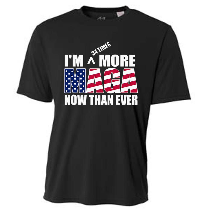 IM 34 Times More Maga Now Than Ever Felon Trump 2024 Cooling Performance Crew T-Shirt