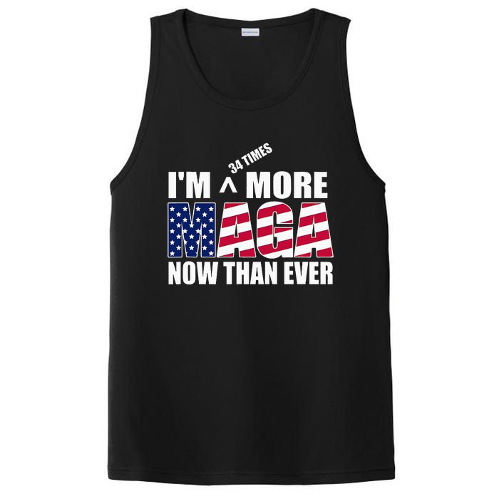 IM 34 Times More Maga Now Than Ever Felon Trump 2024 PosiCharge Competitor Tank