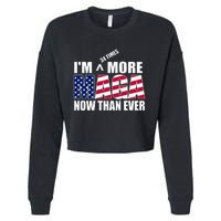 IM 34 Times More Maga Now Than Ever Felon Trump 2024 Cropped Pullover Crew