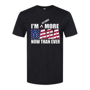 IM 34 Times More Maga Now Than Ever Felon Trump 2024 Softstyle CVC T-Shirt