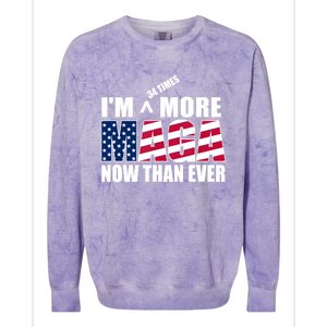 IM 34 Times More Maga Now Than Ever Felon Trump 2024 Colorblast Crewneck Sweatshirt