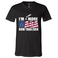 IM 34 Times More Maga Now Than Ever Felon Trump 2024 V-Neck T-Shirt