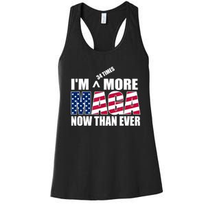 IM 34 Times More Maga Now Than Ever Felon Trump 2024 Women's Racerback Tank